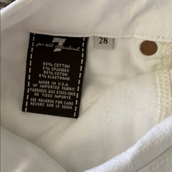 7 for all mankind White Jeans - Picture 4 of 4
